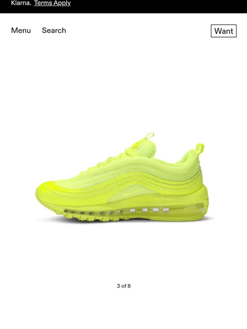 Nike Bright Neon Yellow Athletic Shoe CW7028_700 - Picture 2 of 11